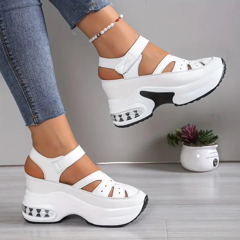 Vera – Platform Wedge Cutout Sandals