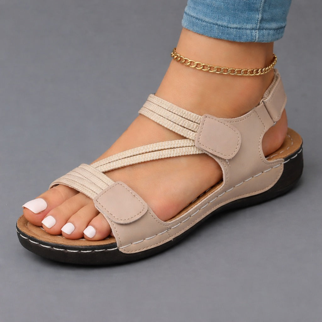 Agnes – Lightweight Crossover Strap Comfort Sandals