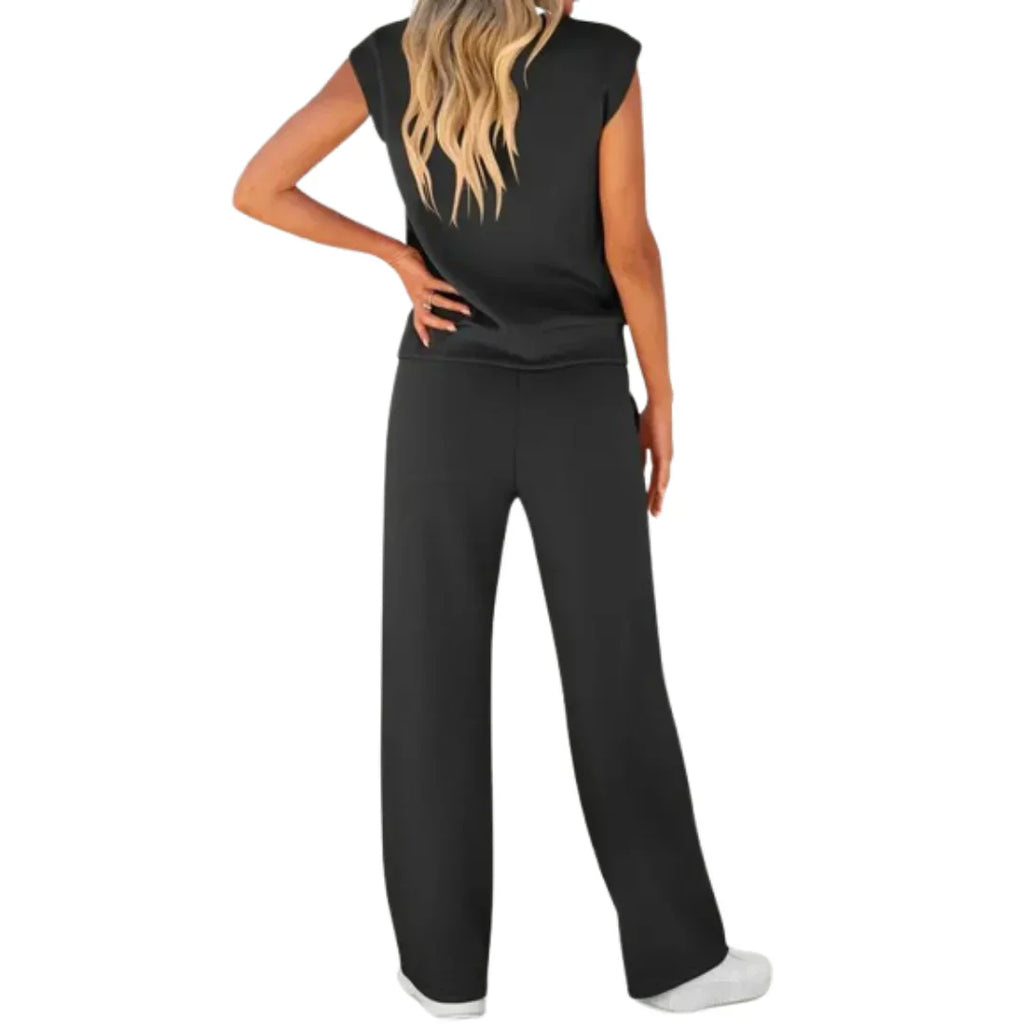 Mara – Sleeveless Top and Wide Leg Pants Set