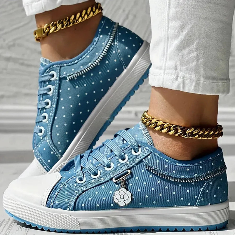 Caro – Floral Lace Embroidered Sneakers