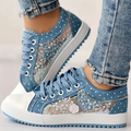 Caro – Floral Lace Embroidered Sneakers