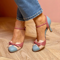 Vivienne – Retro Bow Ankle Strap Heels