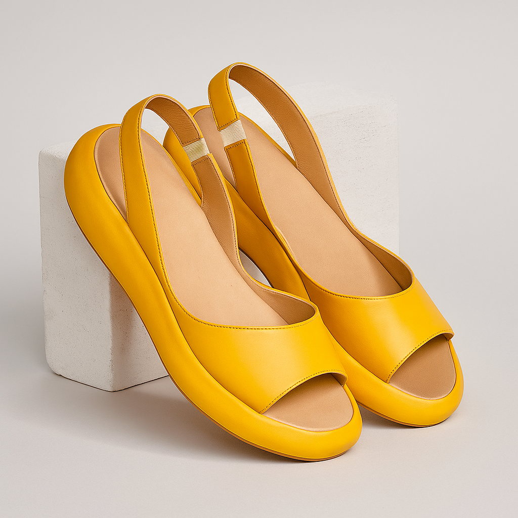 Vera – Open-Toe Wedge Sandals with Cushioned Support