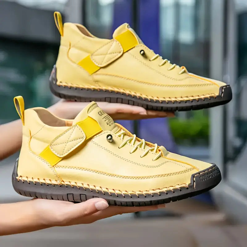 Meya – Orthopedic Lace-Up Leather Sneakers