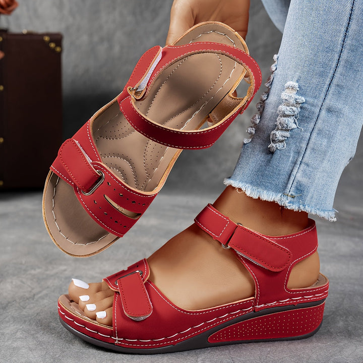 Elise – Orthopedic Wedge Sandals with Adjustable Straps