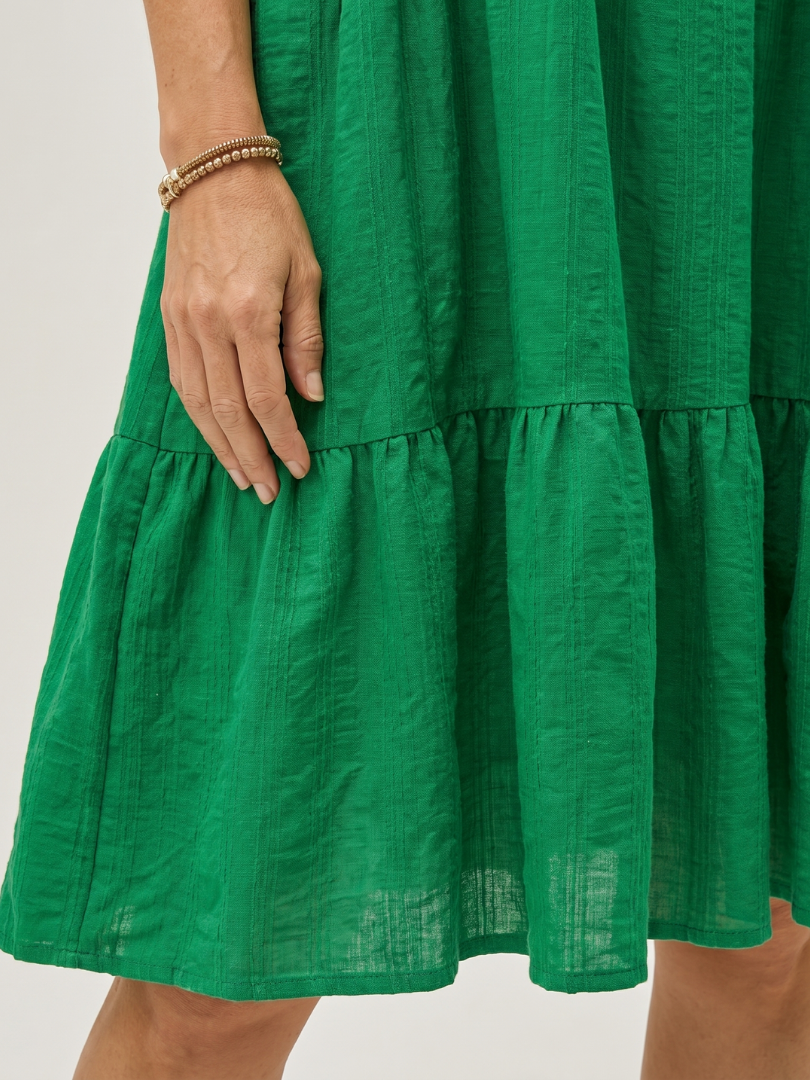 Zema | One Shoulder Bow Detail Knee Length Dress