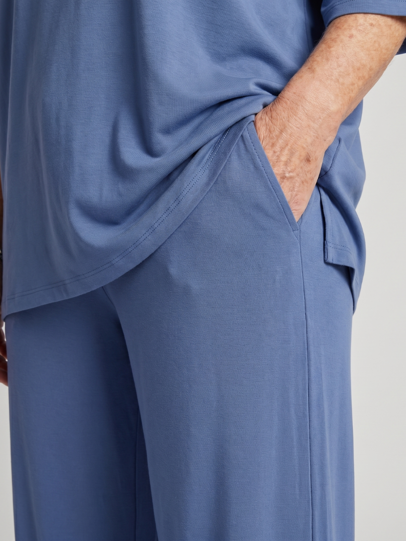 Ramse | Short Sleeve Oversized Top And Wide Leg Pants Set
