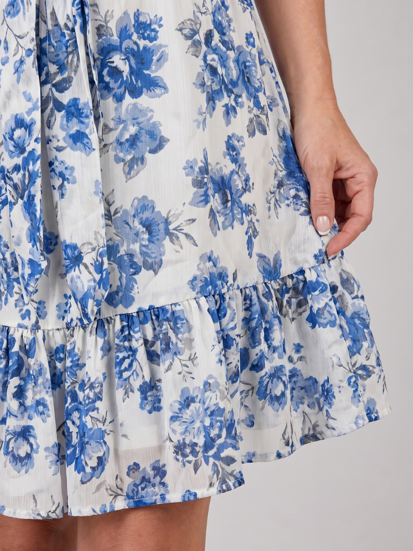 Murree | Halter Neck Ruffle Hem Knee Length Dress