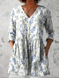 Jeanne | Long Blouse with V-Neck
