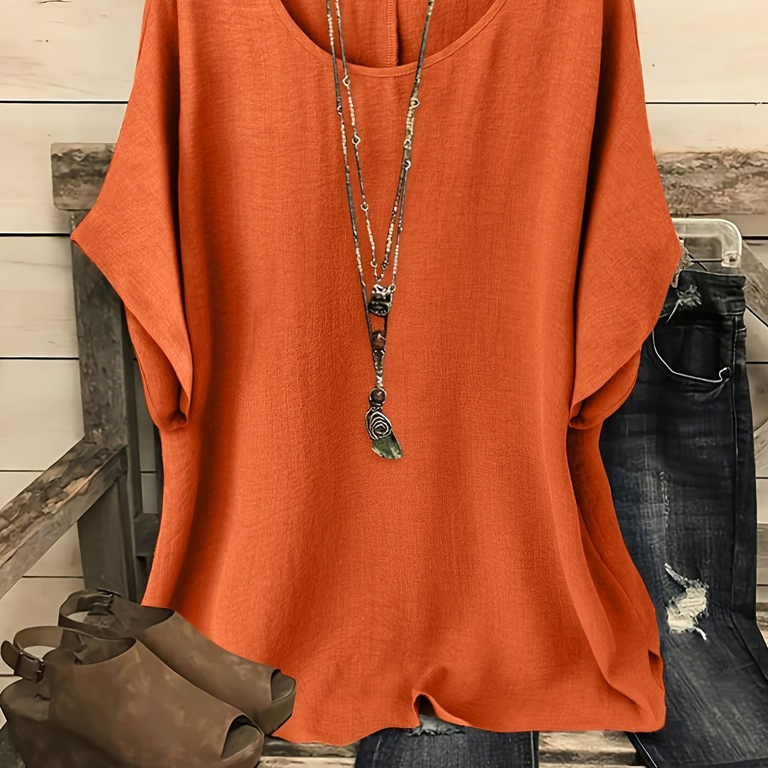 Sienna – Relaxed Batwing Sleeve Casual Top