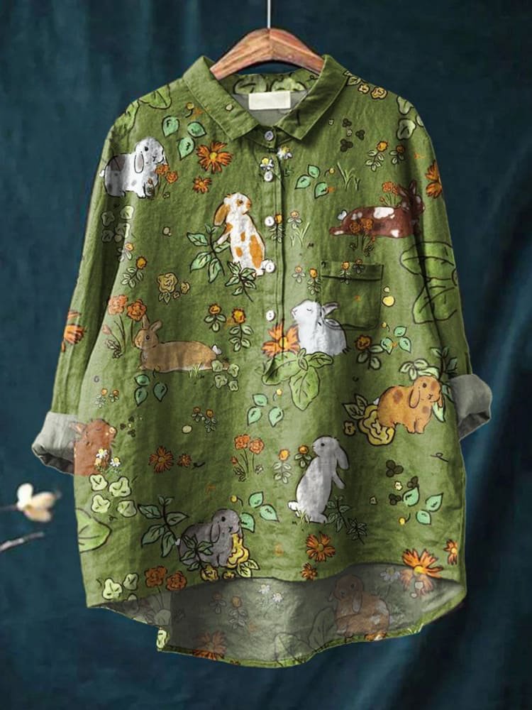 Willow | Women’s Woodland Animal Print Casual Shirt