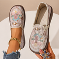 Rosalie – Embroidered Floral Slip-On Loafers