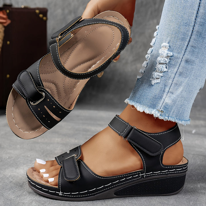 Elise – Orthopedic Wedge Sandals with Adjustable Straps