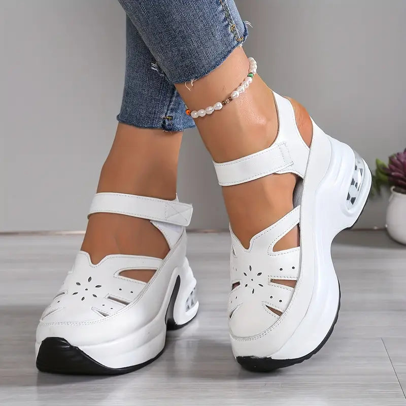 Vera – Platform Wedge Cutout Sandals