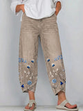 Hazel – Embroidered Floral Denim Pants