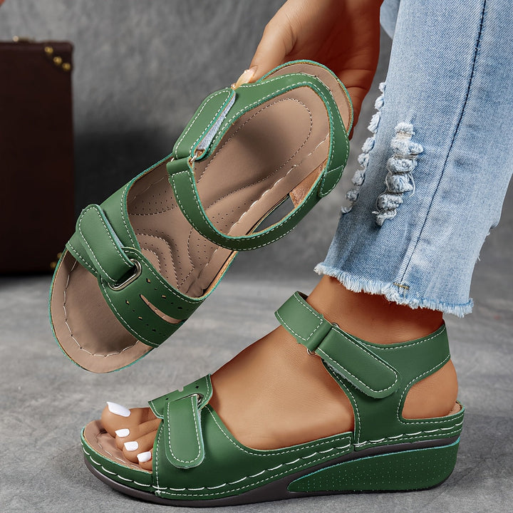 Elise – Orthopedic Wedge Sandals with Adjustable Straps