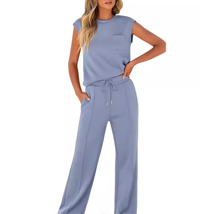 Mara – Sleeveless Top and Wide Leg Pants Set