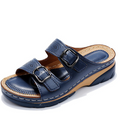 Alicia – Double Buckle Orthopedic Slide Sandals