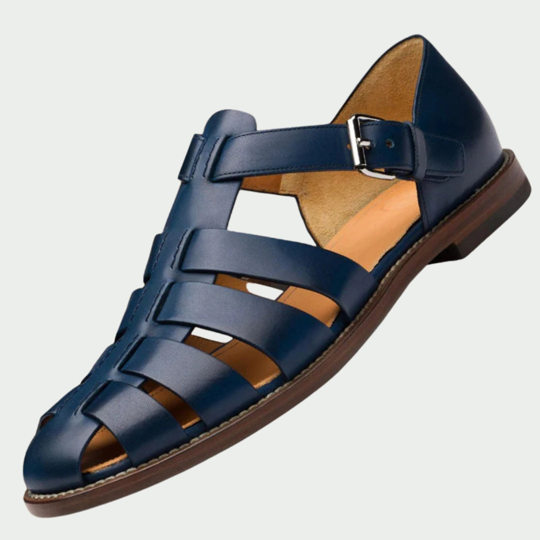 Clara – Woven Leather Fisherman Sandals