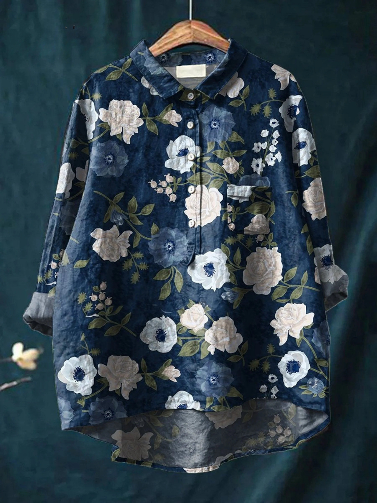 Joelle | Women's Floral Art Print Casual  Shirt