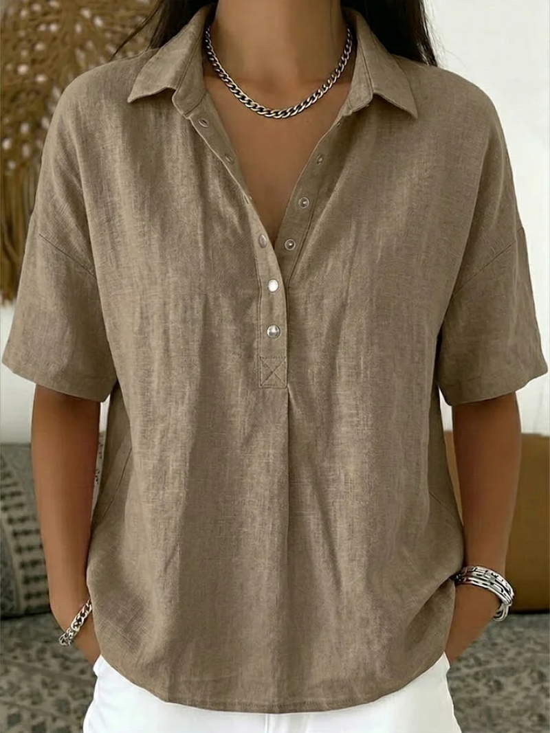Claire | Blouse with Collar and Button