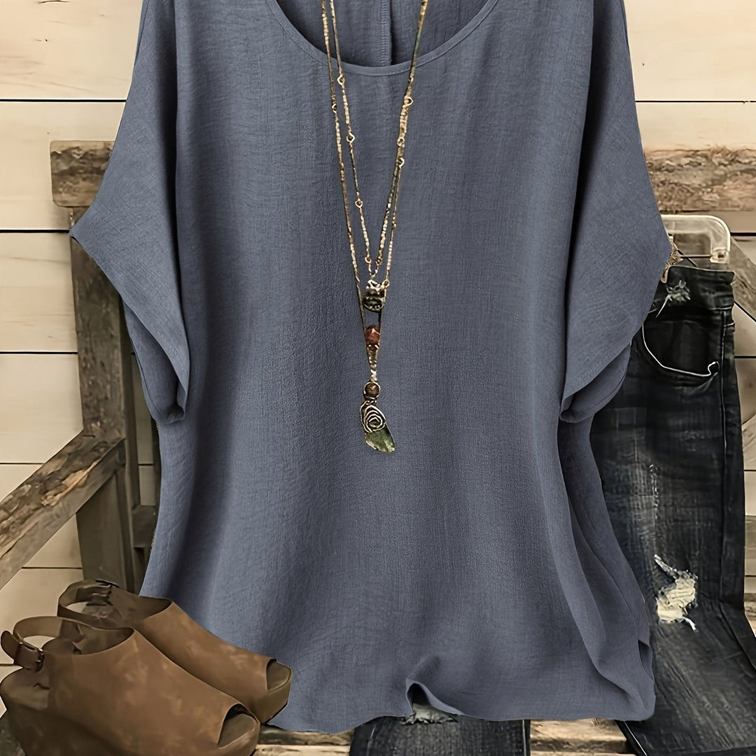 Sienna – Relaxed Batwing Sleeve Casual Top