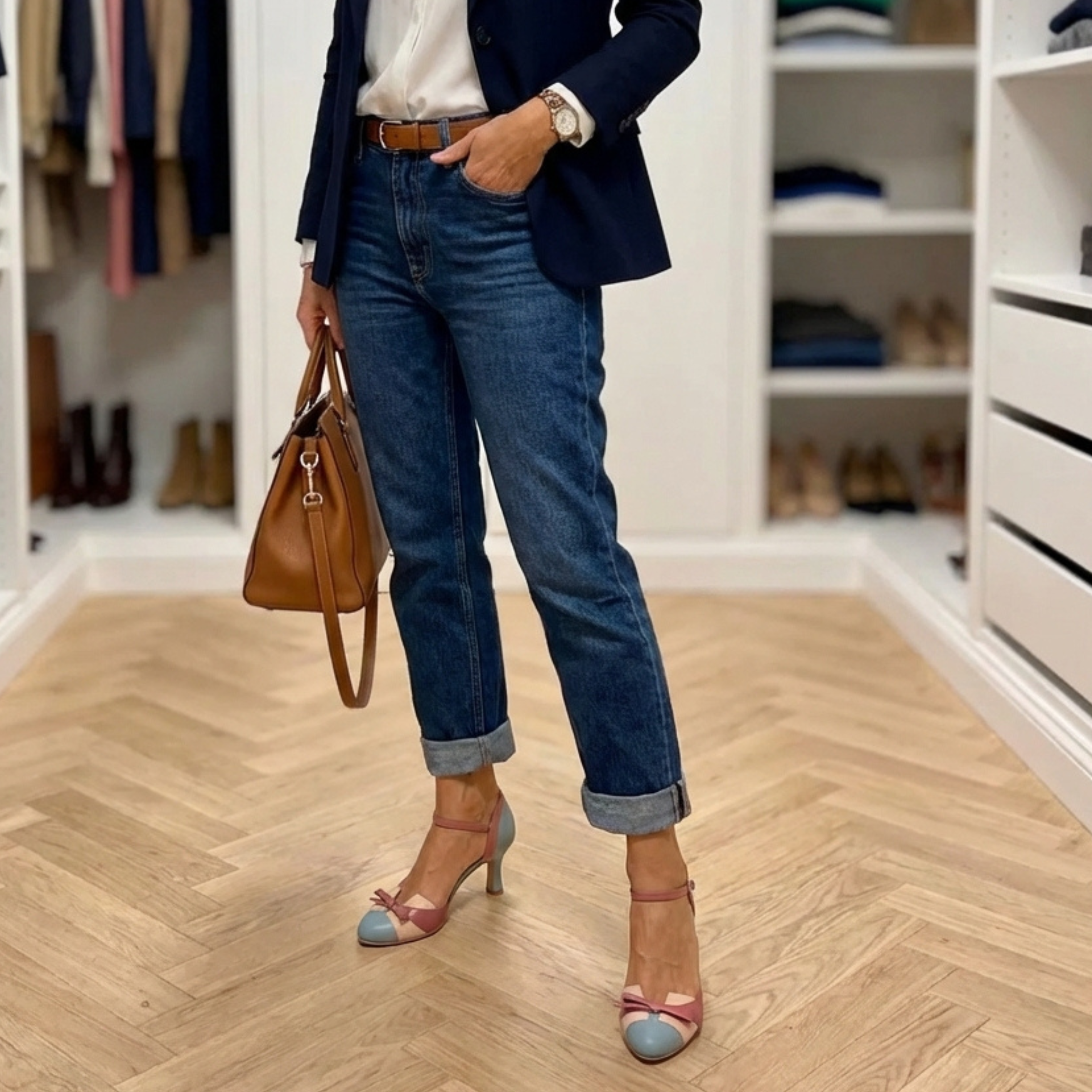 Vivienne – Retro Bow Ankle Strap Heels