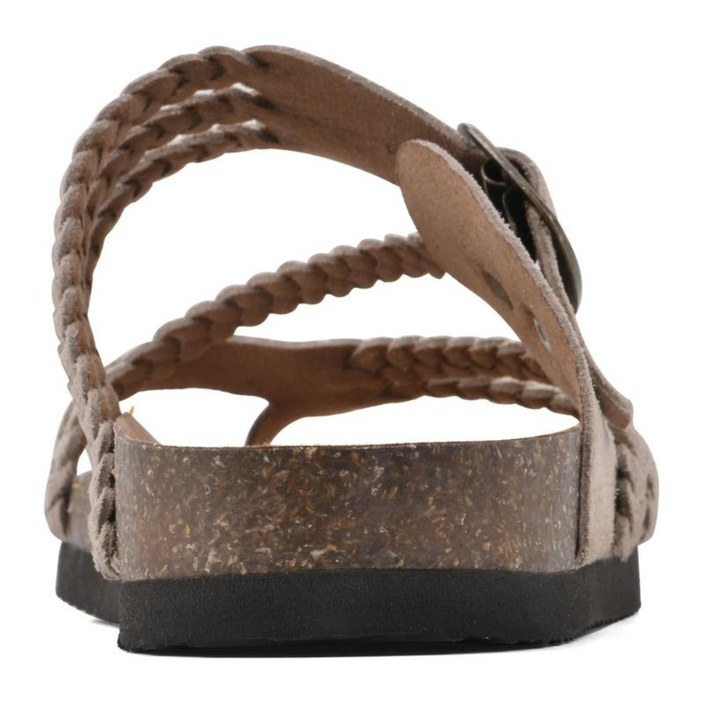 Hailey – Braided Strap Cork Footbed Sandals