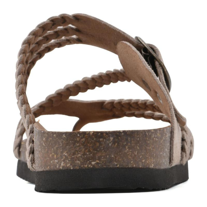 Hailey – Braided Strap Cork Footbed Sandals