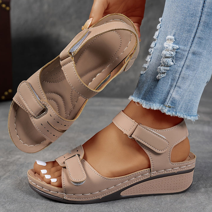 Elise – Orthopedic Wedge Sandals with Adjustable Straps