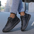 Meya – Orthopedic Lace-Up Leather Sneakers