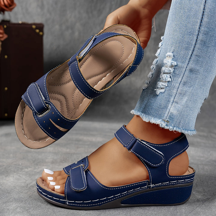 Elise – Orthopedic Wedge Sandals with Adjustable Straps