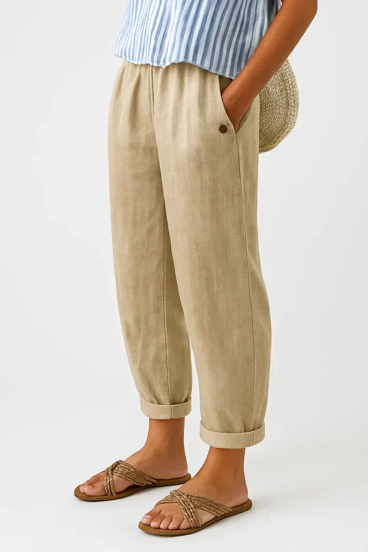 Timeless Linen-Cotton Trousers