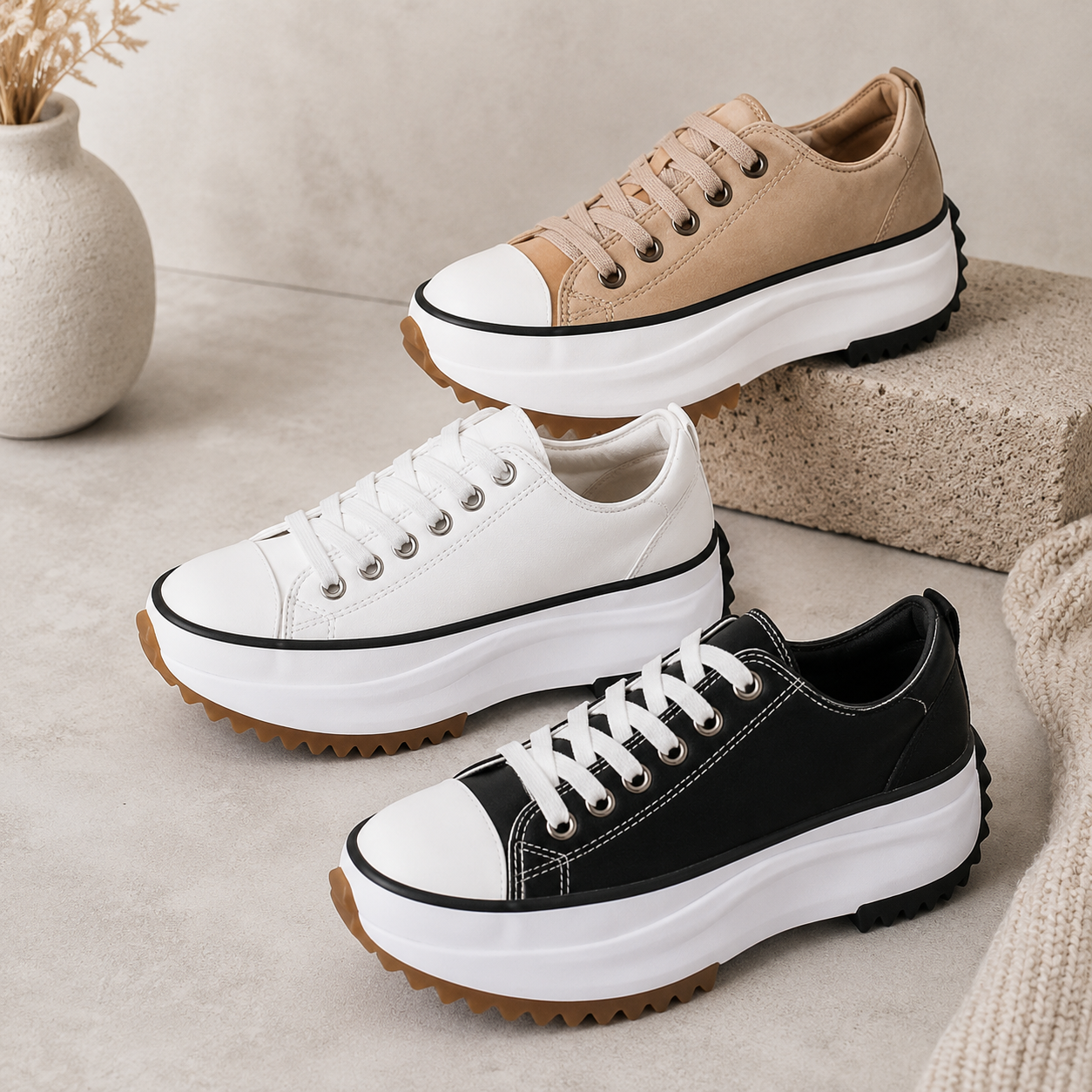 Lian – Platform Lace-Up Sneakers