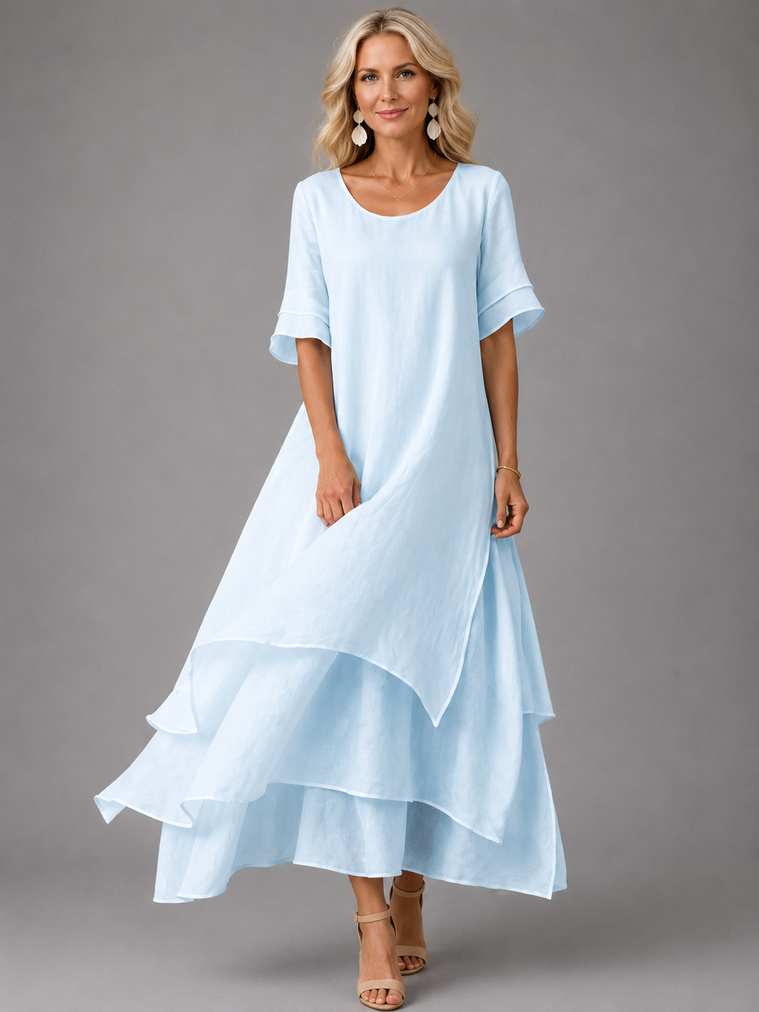Serena – Tiered Flowing Maxi Dress