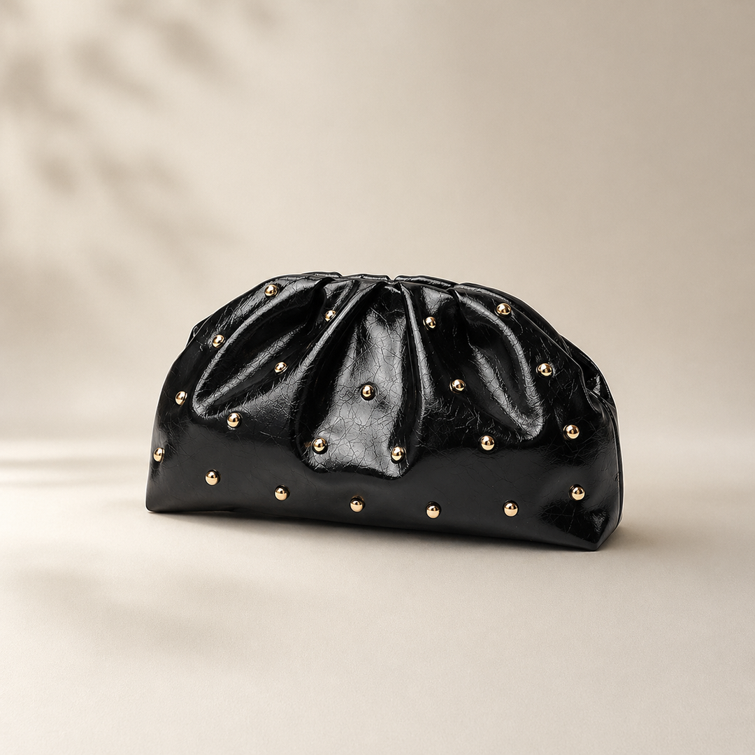 SIERRA STUDDED CLUTCH BAG