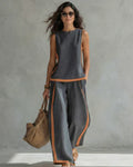 Leila – Relaxed Wide-Leg Linen Two-Piece Set
