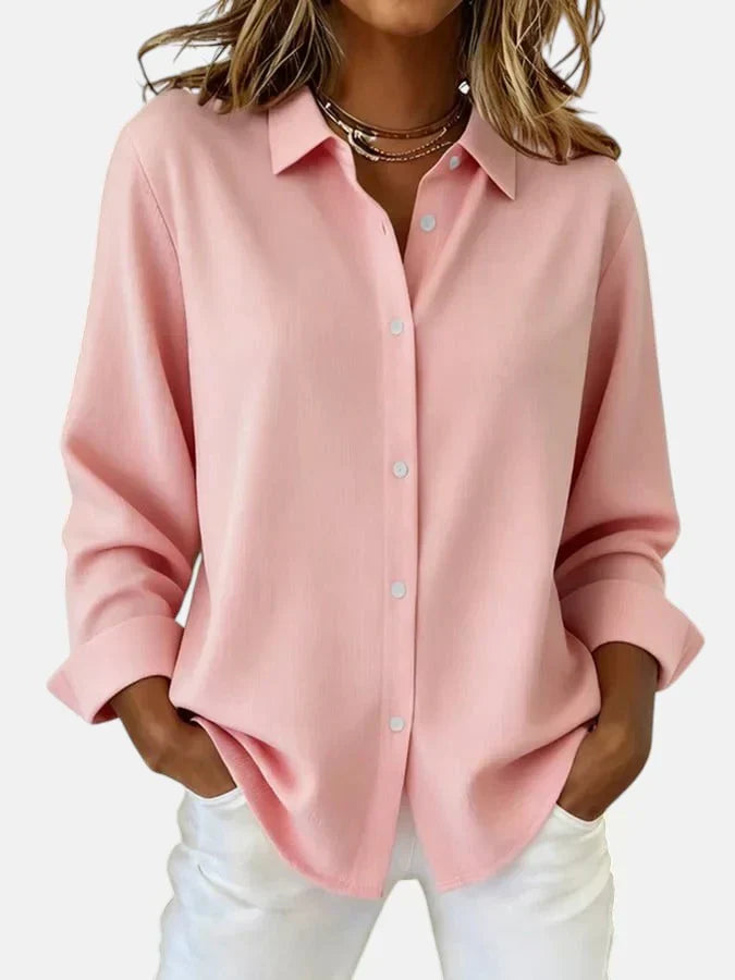 Sophia – Classic Button-Down Relaxed Blouse