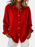 Sophia – Classic Button-Down Relaxed Blouse