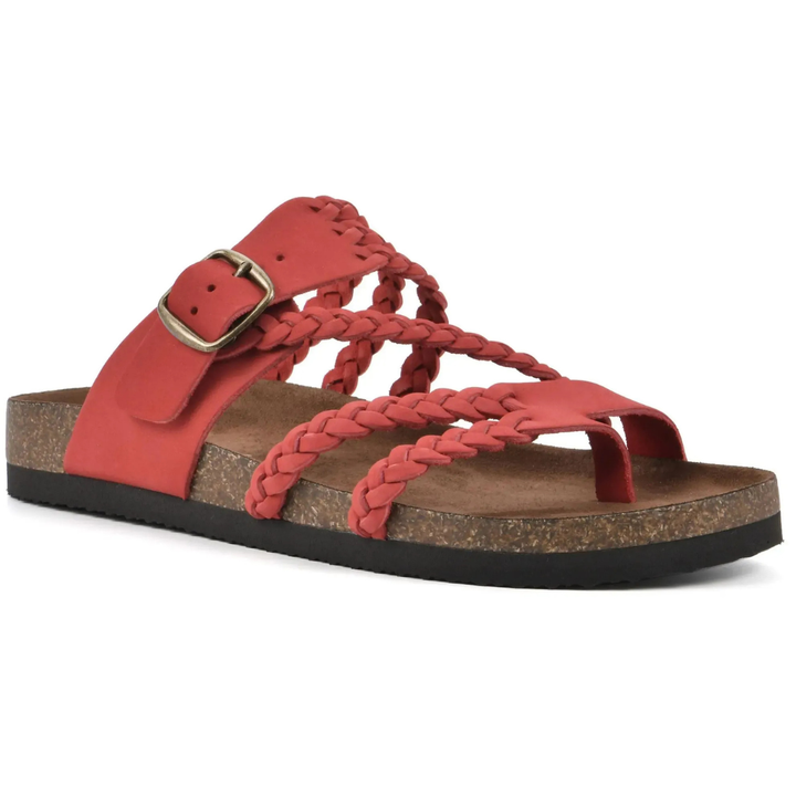Hayleigh – Braided Strap Footbed Sandals