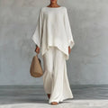 Savannah | Batwing Sleeve Top and Wide Leg Pants Set