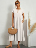 Mara – Relaxed Midi Dress with Side Pockets