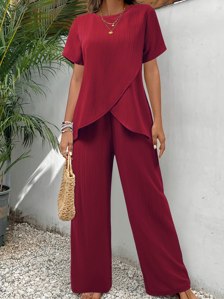Serena – Relaxed Wide-Leg Two-Piece Set