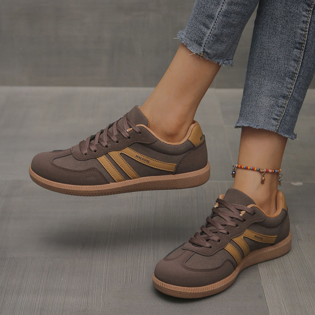 Lena – Retro Lace-Up Casual Sneakers