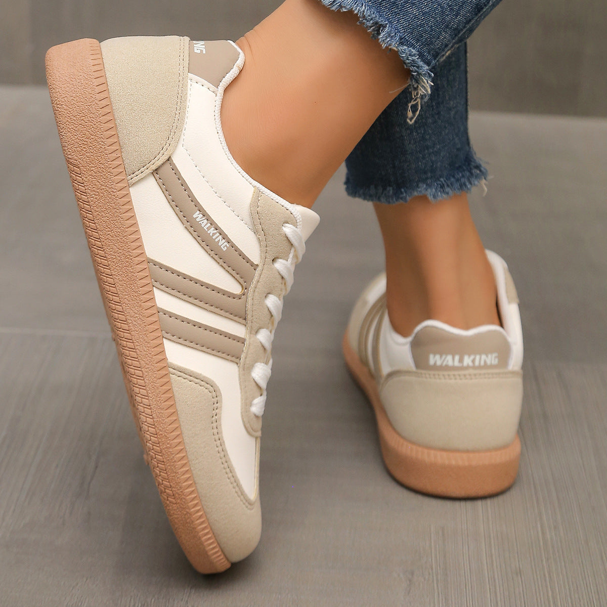 Lena – Retro Lace-Up Casual Sneakers