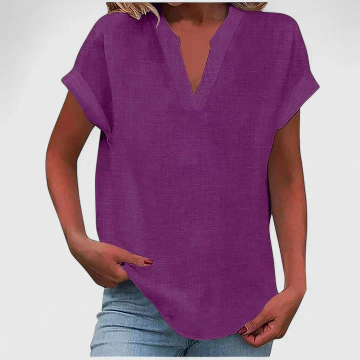 Xavinah | Comfortable V-Neck Blouse