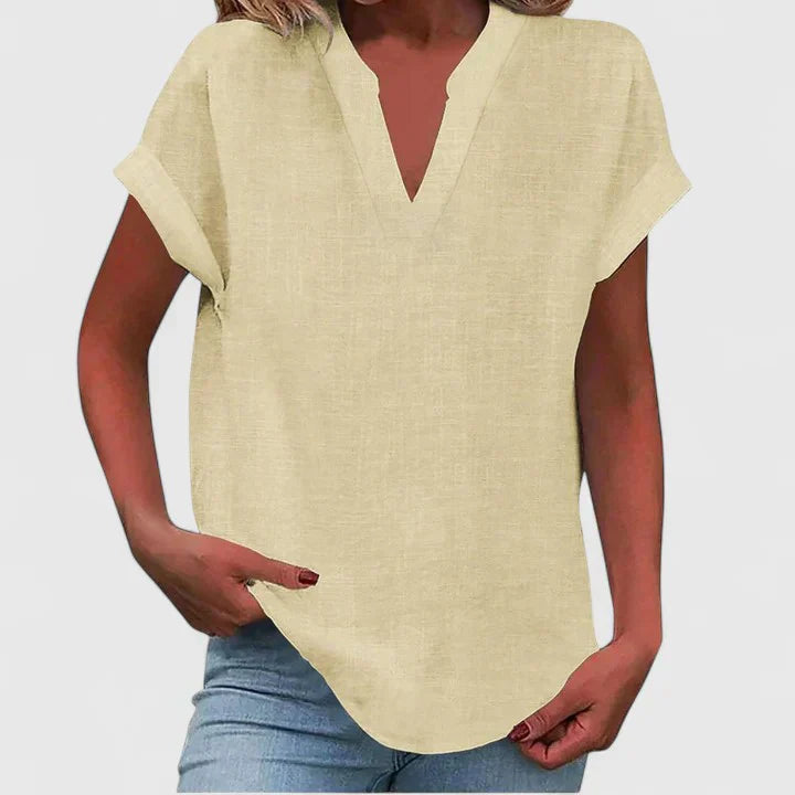 Xavinah | Comfortable V-Neck Blouse