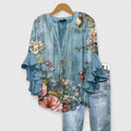 Aurelia – Ruffle Sleeve Floral Print Blouse