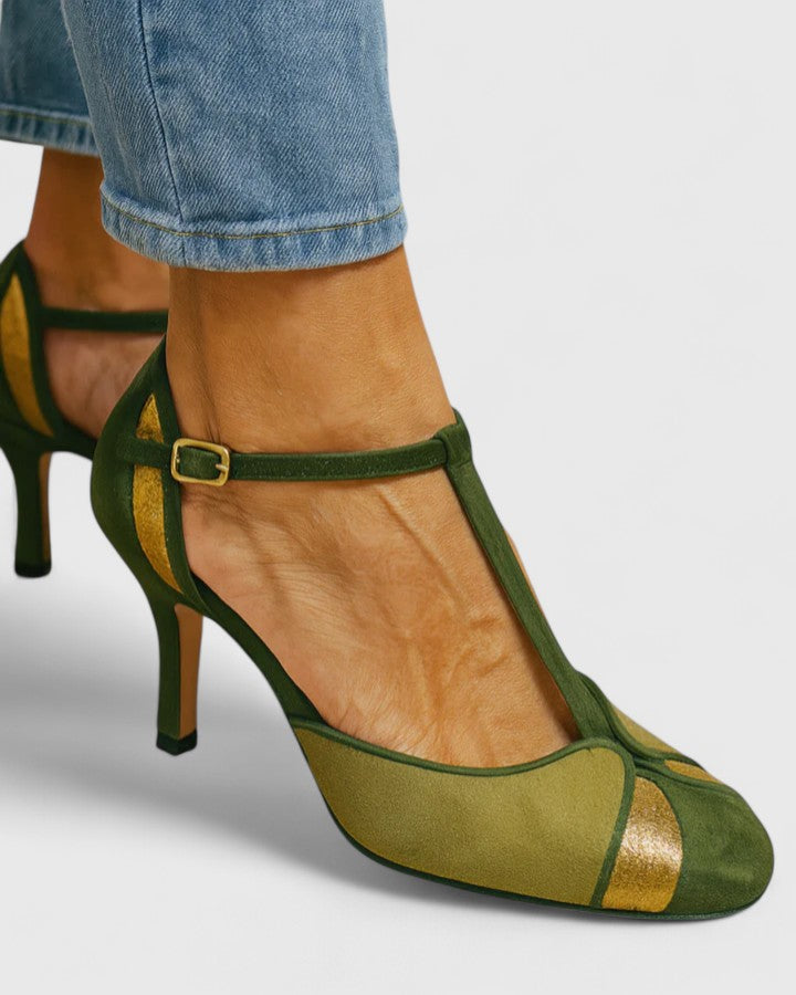 Patricia | Open Toe Block Heels