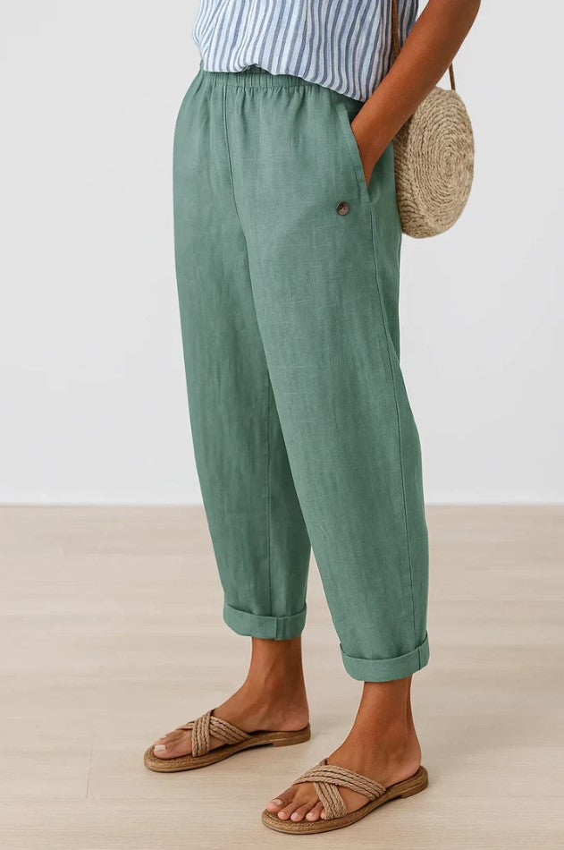 Timeless Linen-Cotton Trousers